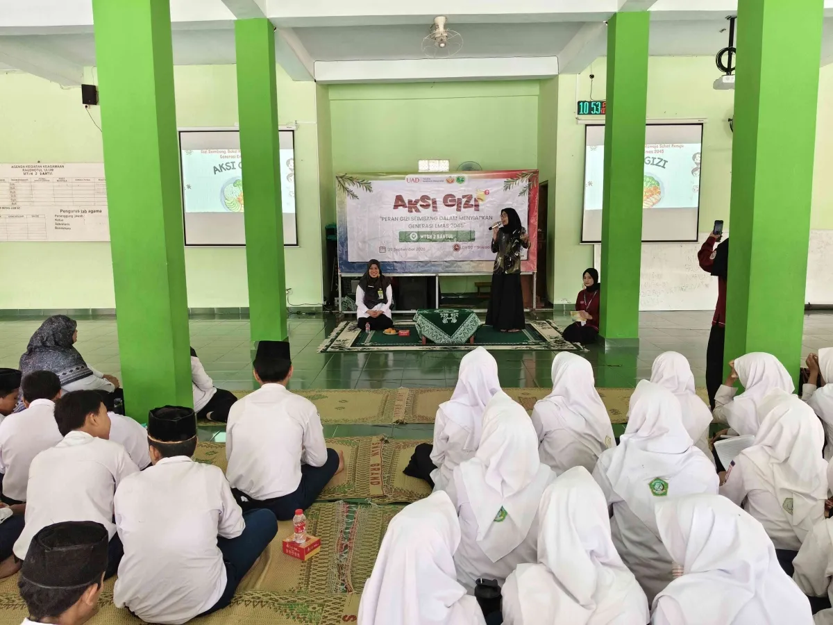 MTs N 2 Bantul Gandeng FKM UAD Gelar Aksi Gizi Dukung Generasi Emas 2045