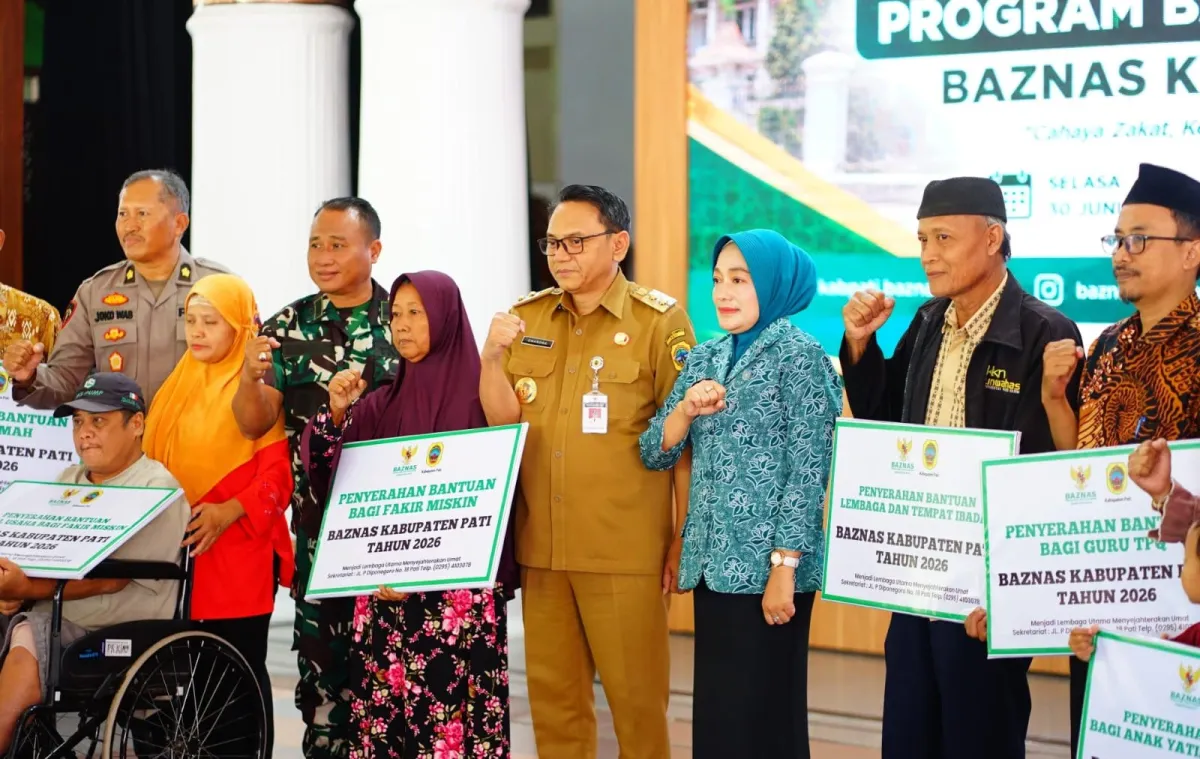 Baznas Pati Salurkan Bantuan ZIS Rp1,626 Miliar, Pemkab Tekankan Transparansi dan Pemantauan Digital