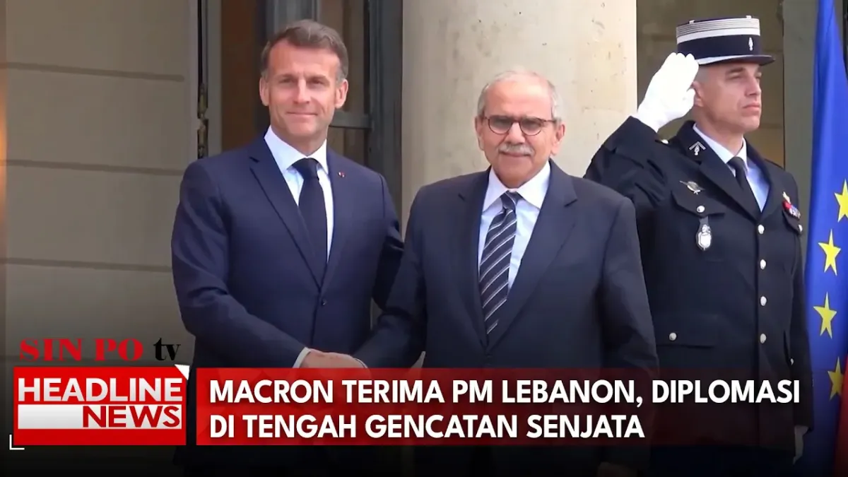 Macron Bertemu Perdana Menteri Lebanon di Paris di Tengah Situasi Keamanan yang Rapuh