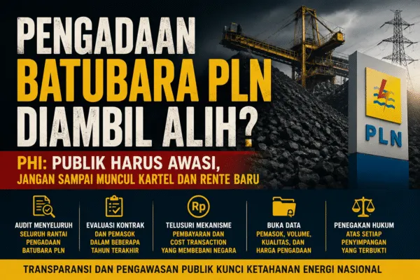 Pengadaan Batubara PLN Jadi Sorotan, PHI Minta Transparansi dan Audit Menyeluruh