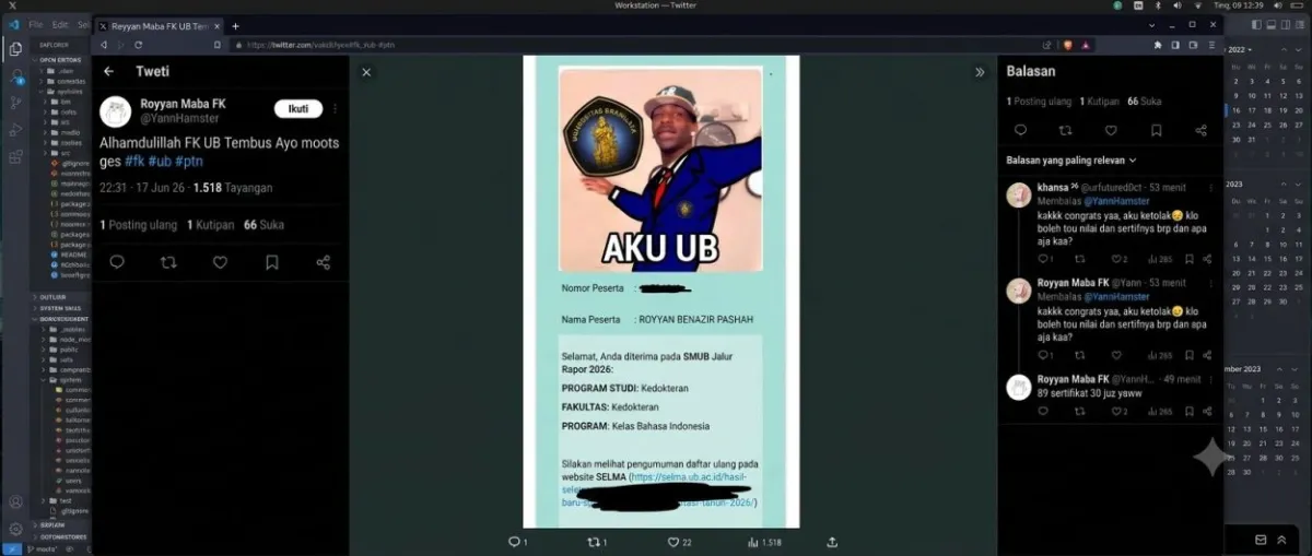 SMUB UB 2026 Ramai Dikritik di Medsos, Netizen Soroti Transparansi dan Keadilan Seleksi