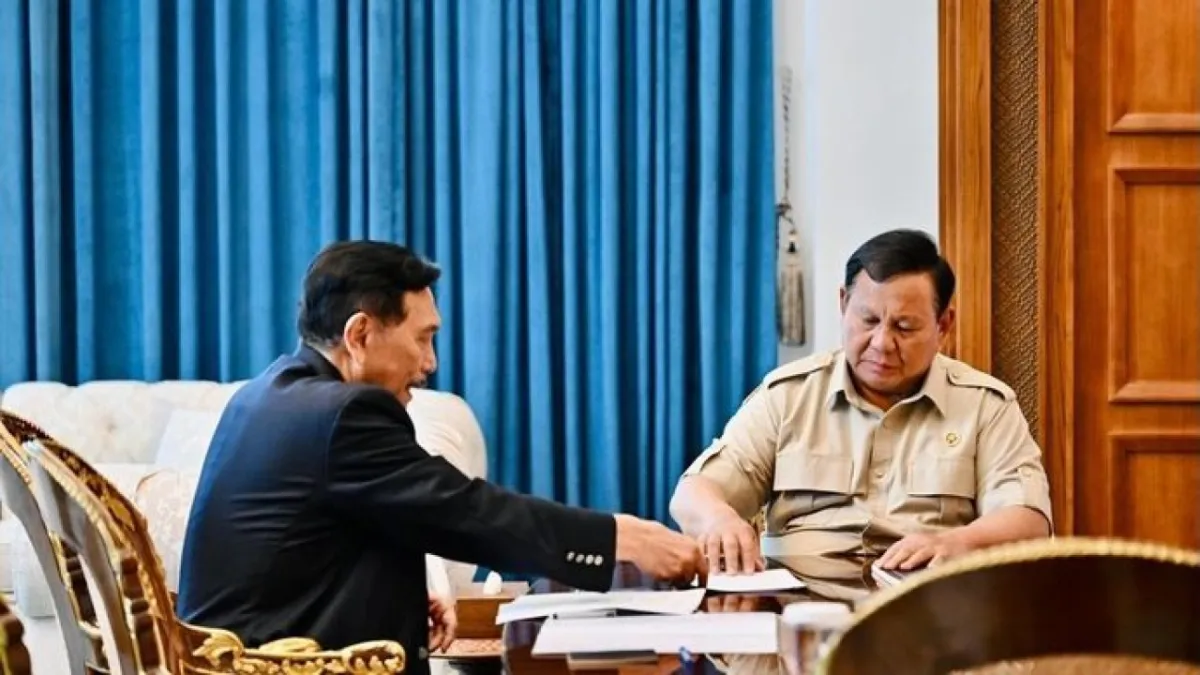 Prabowo Bertemu Luhut di Istana, Bahas Dinamika Ekonomi dan Dampak Konflik Global