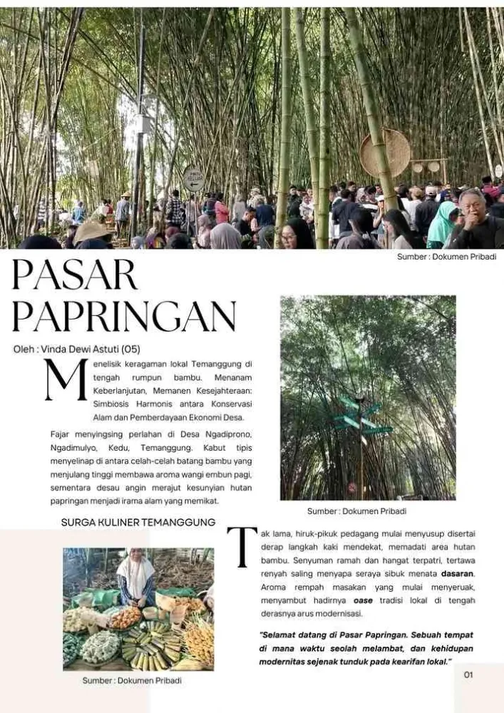 Menjelajah Jajanan Lokal Khas Temanggung di Pasar Papringan Ngadiprono