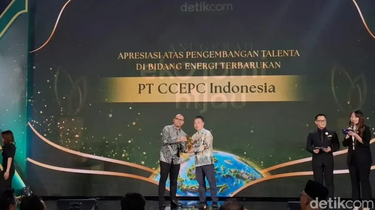 PT CCEPC Indonesia Raih Penghargaan Ekonomi Hijau 2026 atas Pengembangan Talenta Energi Terbarukan