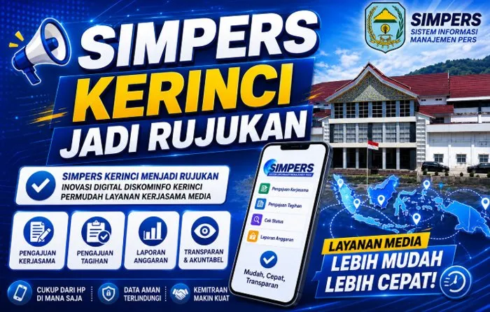 Diskominfo Kerinci Kembangkan Aplikasi SIMPERS untuk Permudah Kerja Sama Media, Jadi Rujukan Daerah Lain