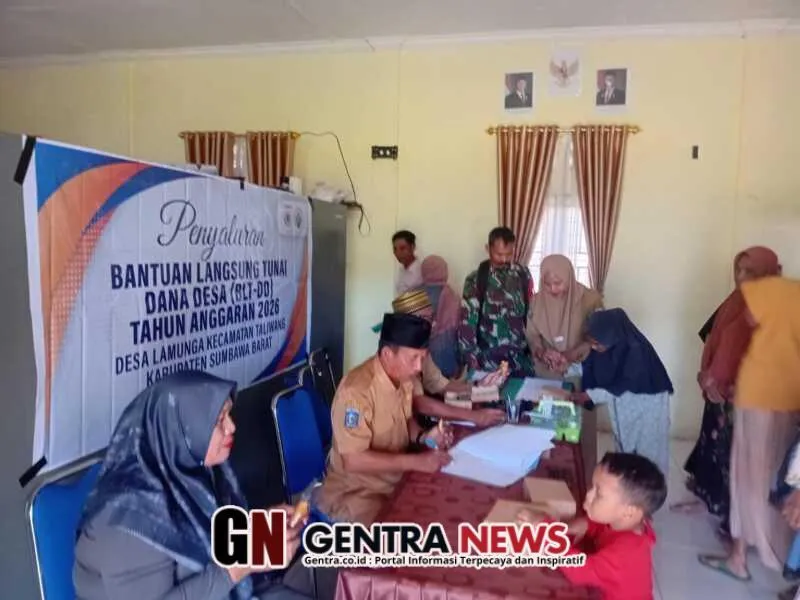 Babinsa Dampingi Penyaluran BLT Dana Desa Triwulan II 2026 di Desa Lamunga