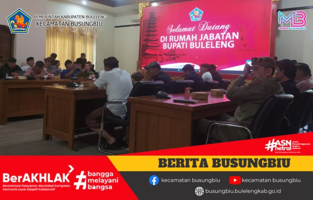 Sekretaris Camat Busungbiu Hadiri Entry Meeting Pemeriksaan Terinci LKPD Buleleng 2025
