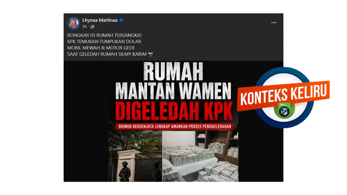 KPK Pastikan Foto Tumpukan Dollar AS Bukan Hasil Penggeledahan Rumah Silmy Karim