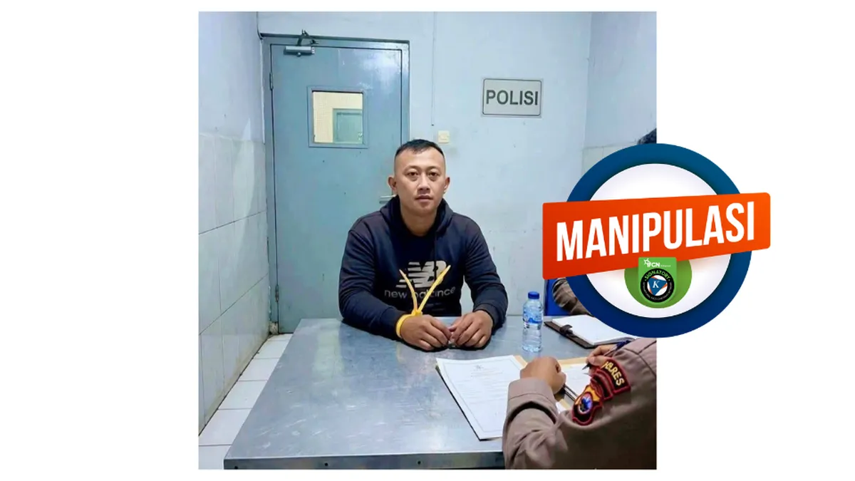 Hoaks Foto Taufik Hidayat Diinterogasi Polisi, Gambar Diduga Hasil Rekayasa AI