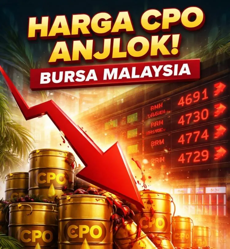 Harga CPO di Bursa Malaysia Kembali Turun, Kontrak 2026 Melemah Dua Hari Beruntun
