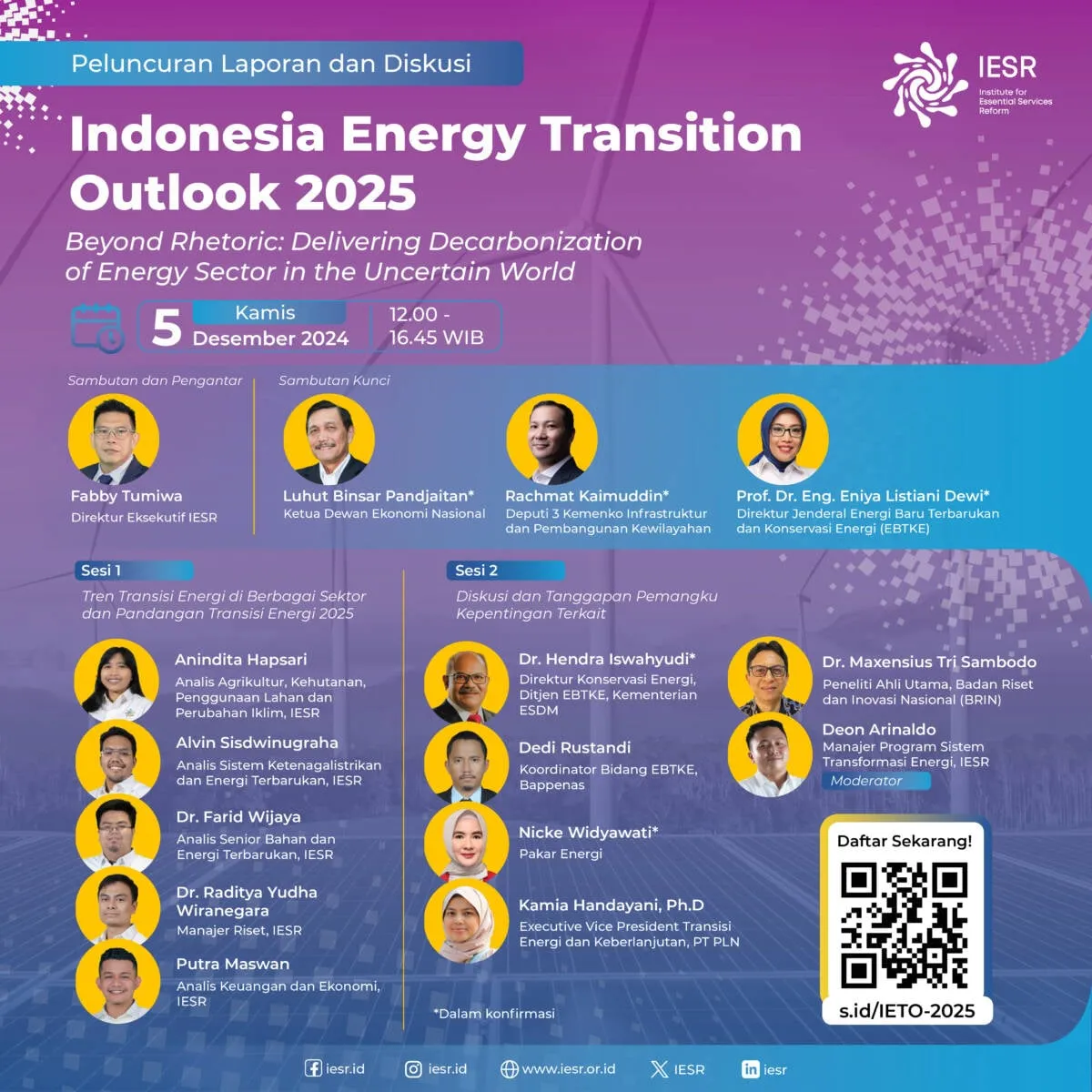 IESR Luncurkan Indonesia Energy Transition Outlook 2025, Soroti Evaluasi Kebijakan dan Kesiapan Transisi Energi