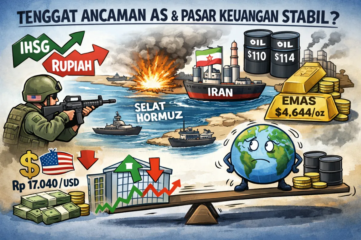 Menjelang Tenggat AS terkait Ketegangan Timur Tengah, Pasar Asia Menguat Terbatas dan Emas Stabil
