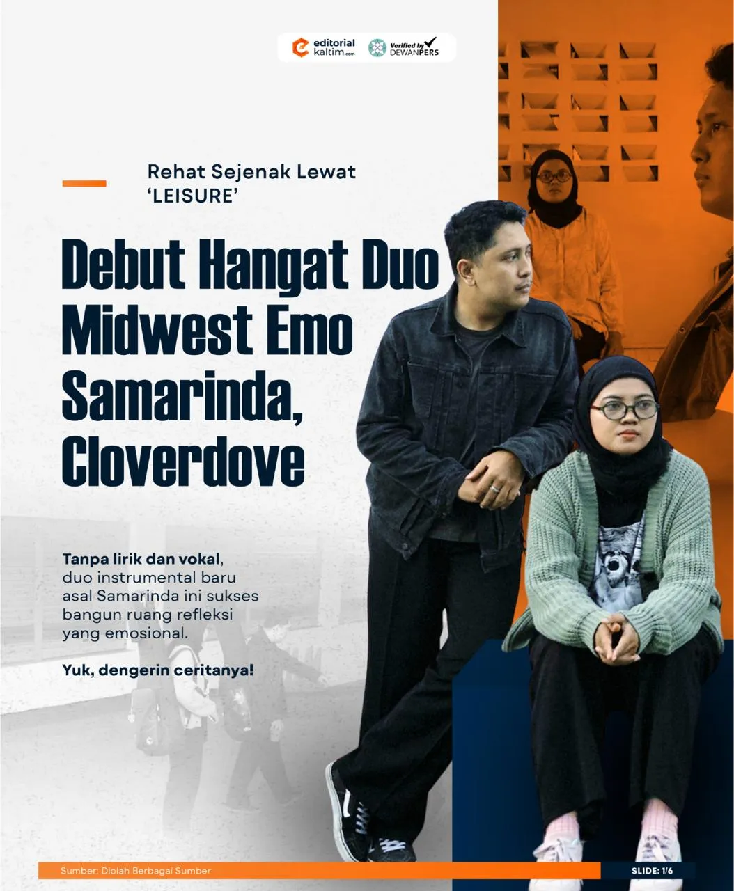 Duo Instrumental Samarinda Cloverdove Debut lewat Single "Leisure"