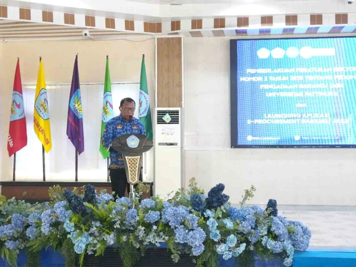 Unpatti Luncurkan Aplikasi E-Procurement Barang dan Jasa