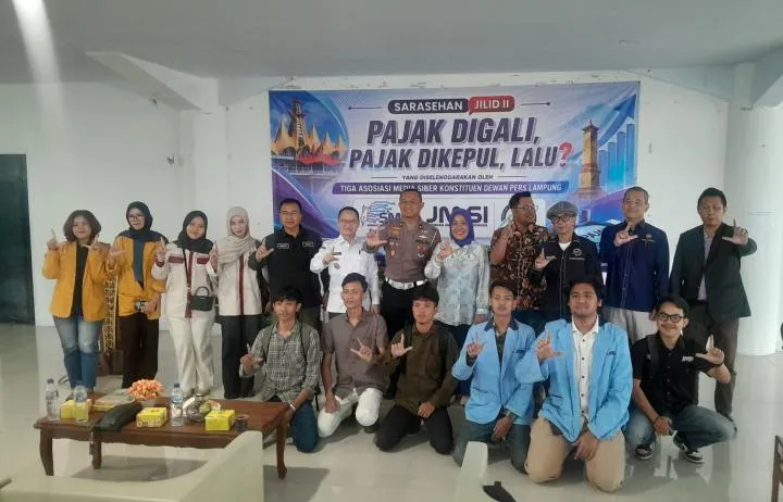Tiga Asosiasi Media Siber di Lampung Bahas Pajak Kendaraan, Tunggakan, dan Transparansi PAD dalam Sarasehan Jilid II