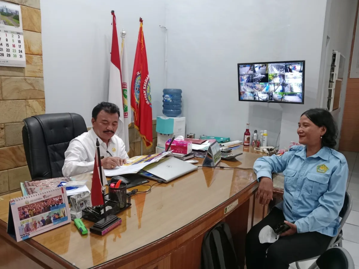 Pengawas Pendidikan Agama Katolik Kemenag Medan Tinjau Kesiapan AAS di SMAN 15 Medan