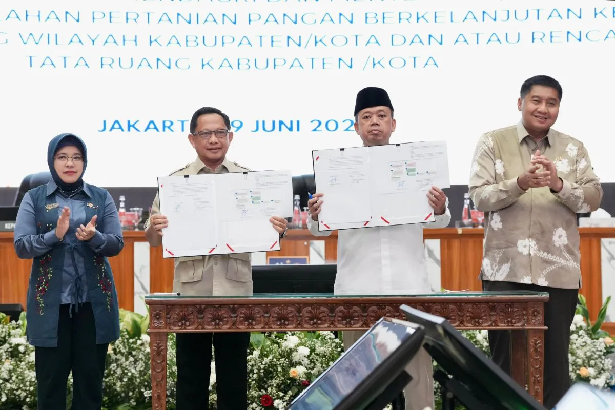 Mendagri dan Menteri ATR/BPN Terbitkan Pedoman Integrasi LP2B ke Tata Ruang Daerah