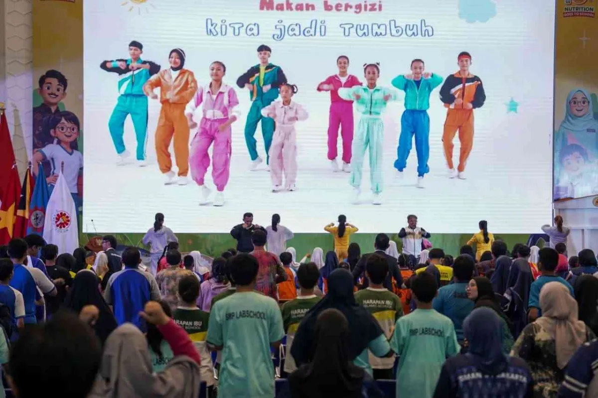 Senam Bersama Warnai Showcase SEAMEO RECFON pada Perayaan 10 Tahun Nutrition Goes to School