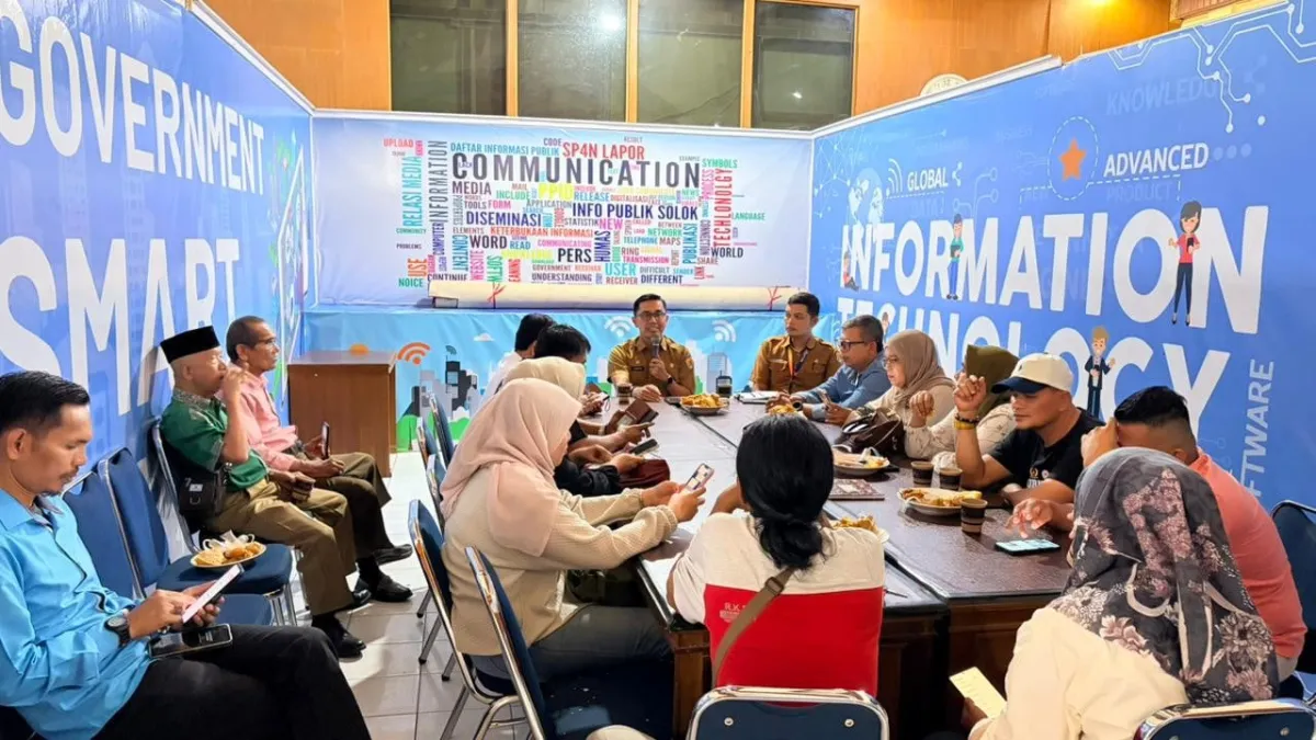 Dinas Kominfo Kota Solok Temui Insan Pers, Bahas Tata Kelola Kemitraan dan Kendala Peliputan