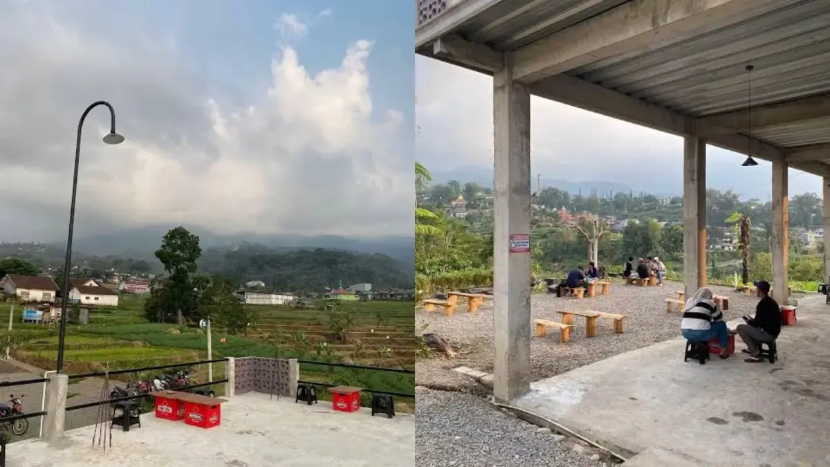 Kedai Alfaza di Pacet Tawarkan Tempat Nongkrong Baru dengan Panorama Welirang dan Penanggungan
