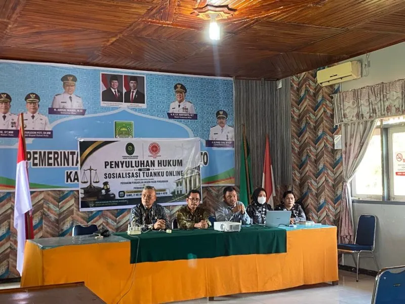 PN Pasir Pengaraian Sosialisasikan Aplikasi Tuanku Online untuk Perluas Akses Bantuan Hukum di Rokan Hulu