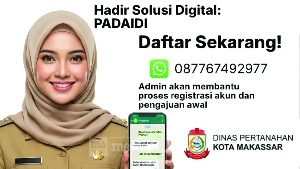 Pemkot Makassar Luncurkan Aplikasi PADAIDI untuk Percepat Pensertipikatan Aset Tanah Daerah