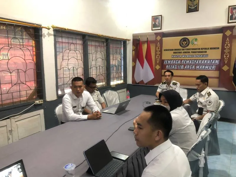 Lapas Arga Makmur Ikuti Bimtek Pemanfaatan Aplikasi SIMONEV BAMA V.2 untuk Tingkatkan Pelayanan