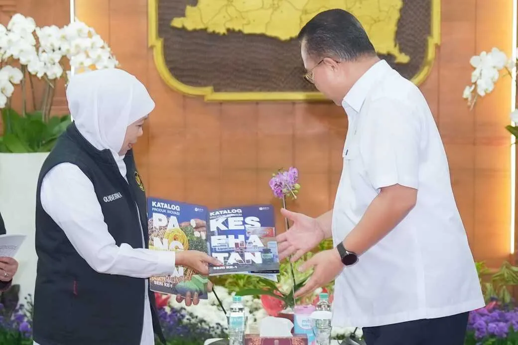 Khofifah dan BRIN Bahas Penguatan Riset serta Hilirisasi Inovasi di Jawa Timur