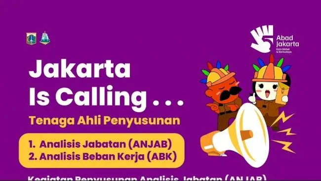 Dinas CKTRP DKI Jakarta Buka Rekrutmen Tenaga Ahli ANJAB-ABK untuk TA 2026, Ini Formasi dan Syaratnya