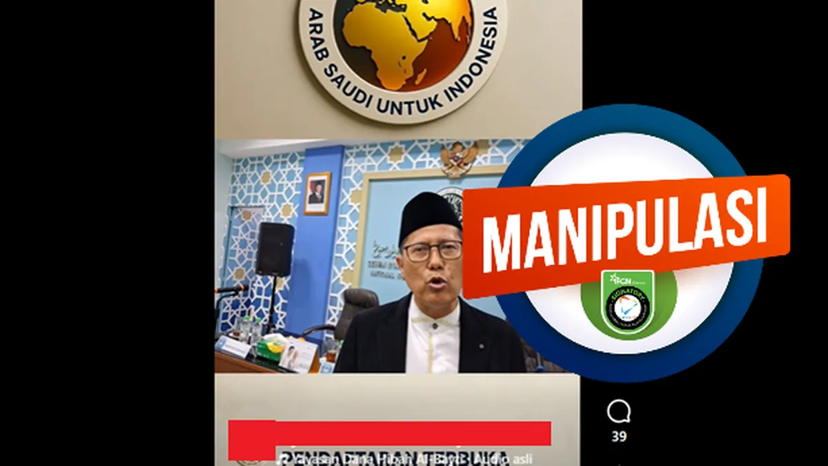Hoaks Video Waketum MUI Disebut Umumkan Dana Hibah Arab Saudi Beredar di Media Sosial