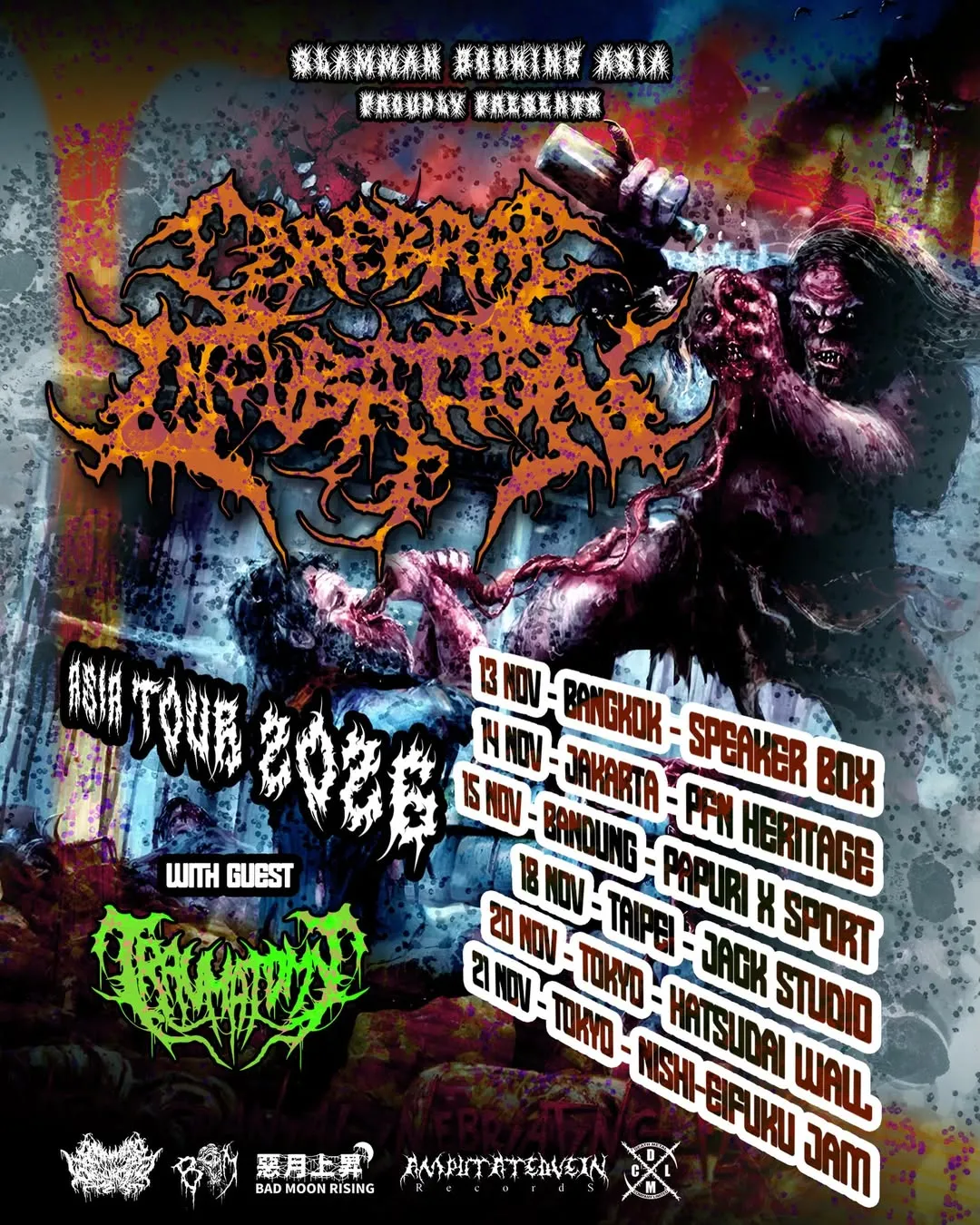 Cerebral Incubation Dipastikan Tampil Perdana di Indonesia pada Jakarta dan Bandung Deathfest 2026