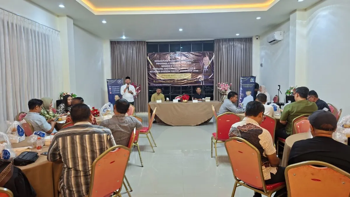 DPRD Kaltara Sosialisasikan Perda APBD 2026, Supa’ad Soroti Penurunan Pendapatan Daerah
