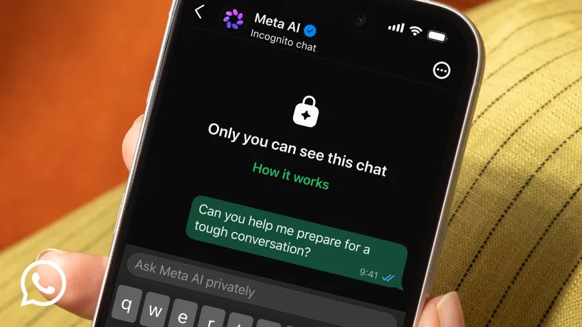Meta Tambahkan Fitur Obrolan Incognito di Meta AI WhatsApp untuk Perkuat Privasi Pengguna
