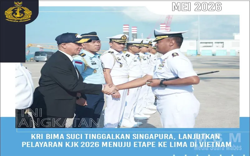 KRI Bima Suci Bertolak dari Singapura, Lanjutkan Pelayaran Muhibah ke Vietnam