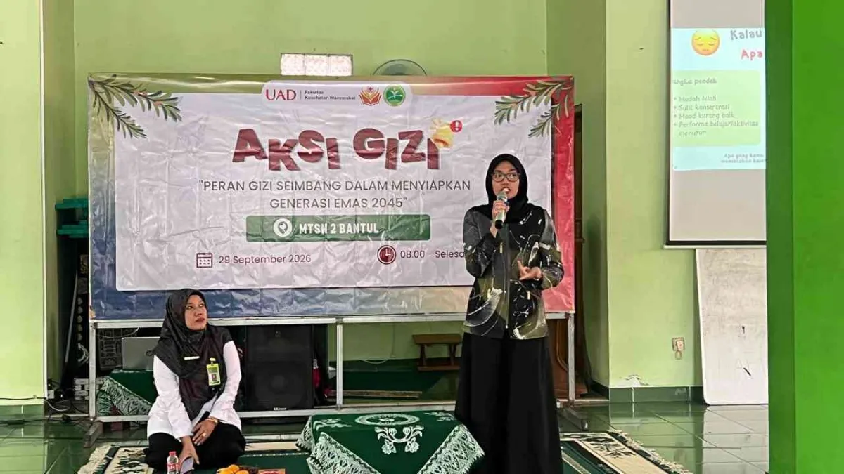 MTsN 2 Bantul Gelar AKSI GIZI, Bekali Siswa Kelas VIII Pemahaman Gizi Seimbang Menuju Generasi Emas 2045