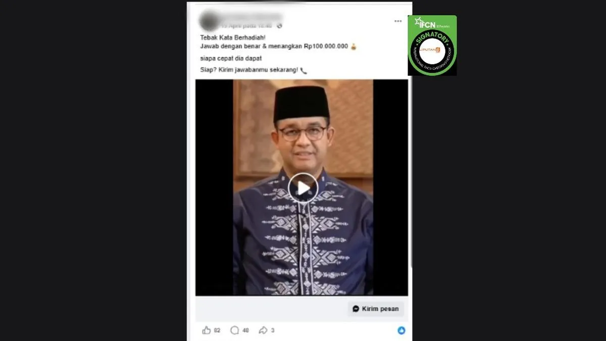 Hoaks Mengatasnamakan Anies Baswedan Beredar di Media Sosial, Ini Rangkuman Klaim yang Dipatahkan Cek Fakta