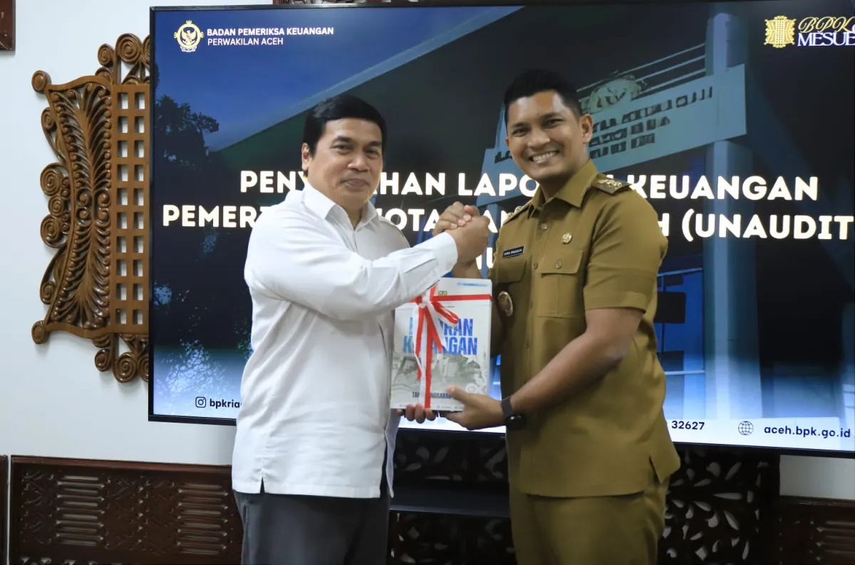 Pemkot Banda Aceh Serahkan LKPD 2025 ke BPK Aceh, Pertama pada 2026