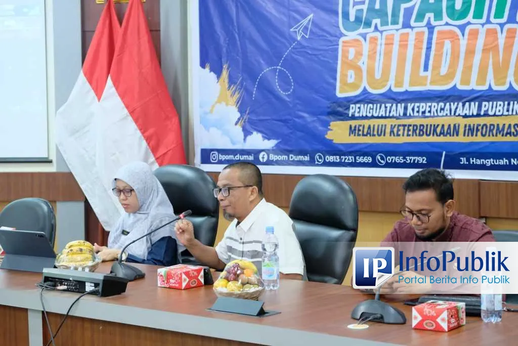 Balai POM Dumai Gelar Capacity Building untuk Perkuat Keterbukaan Informasi Publik
