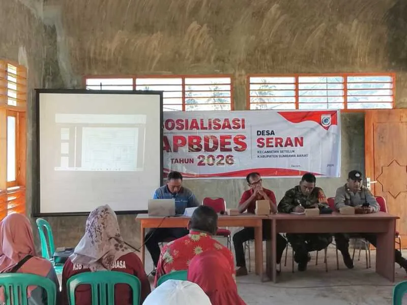 Babinsa Desa Seran Hadiri Sosialisasi APBDes 2026 di Seteluk