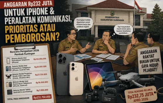Rencana Pengadaan Gadget Rp232,75 Juta di Kuningan Disorot, Pemkab Sebut untuk Kebutuhan Operasional