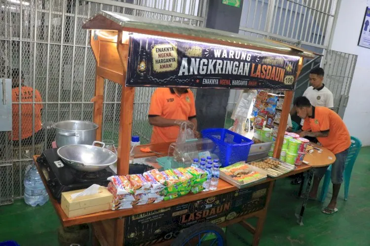 Angkringan Lasdaun 106 Hadir di Blok Brawijaya Lapas Pemuda Madiun, Warga Binaan Nikmati Kuliner dan Hiburan Musik