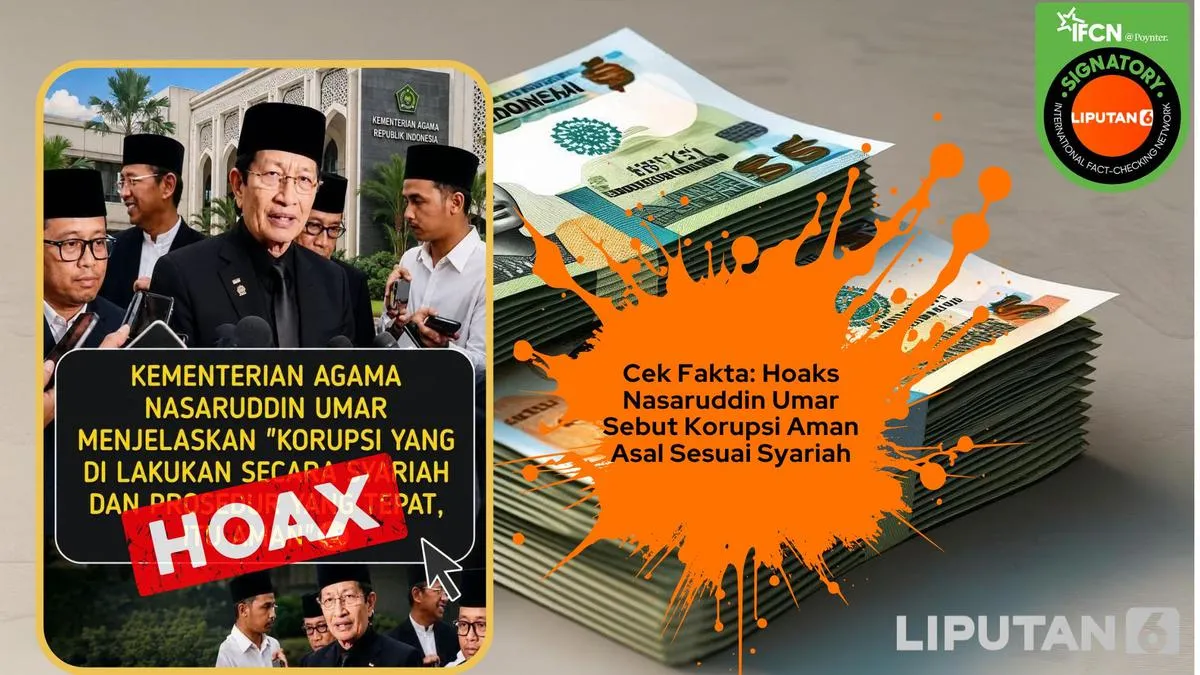 Kemenag Bantah Klaim Hoaks soal Menag Nasaruddin Umar dan Pernyataan Korupsi Sesuai Syariah