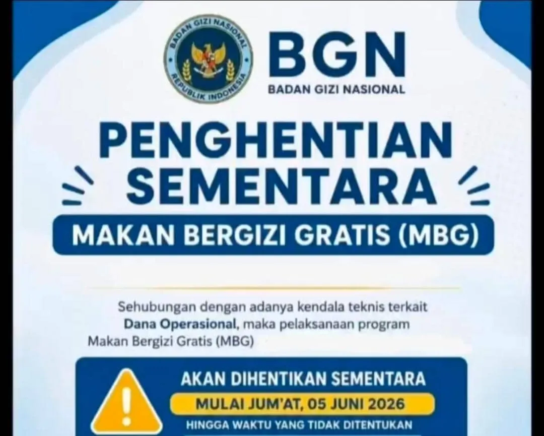 Flyer soal MBG Ditutup Sementara Sejak 5 Juni 2026 Disebut Hoaks, Program di Sumut Masih Berjalan