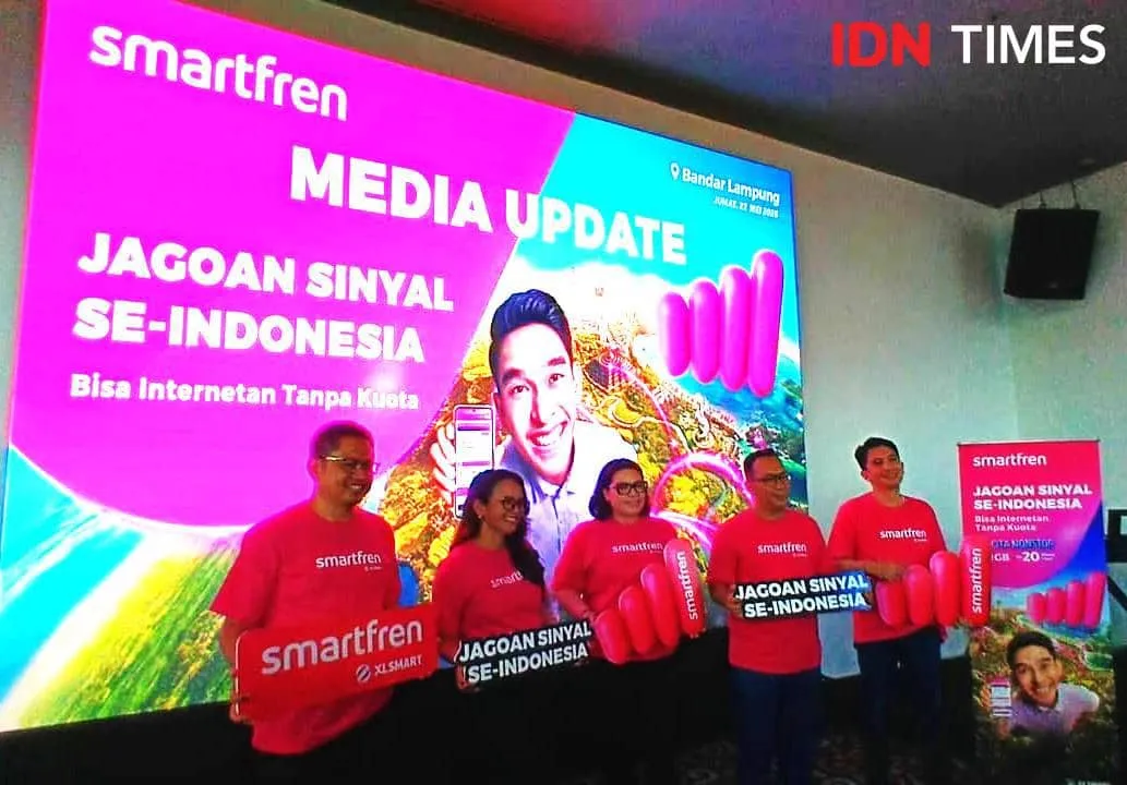XLSMART Klaim Internet di Lampung Lebih Cepat dan Stabil Usai Sinergi Jaringan