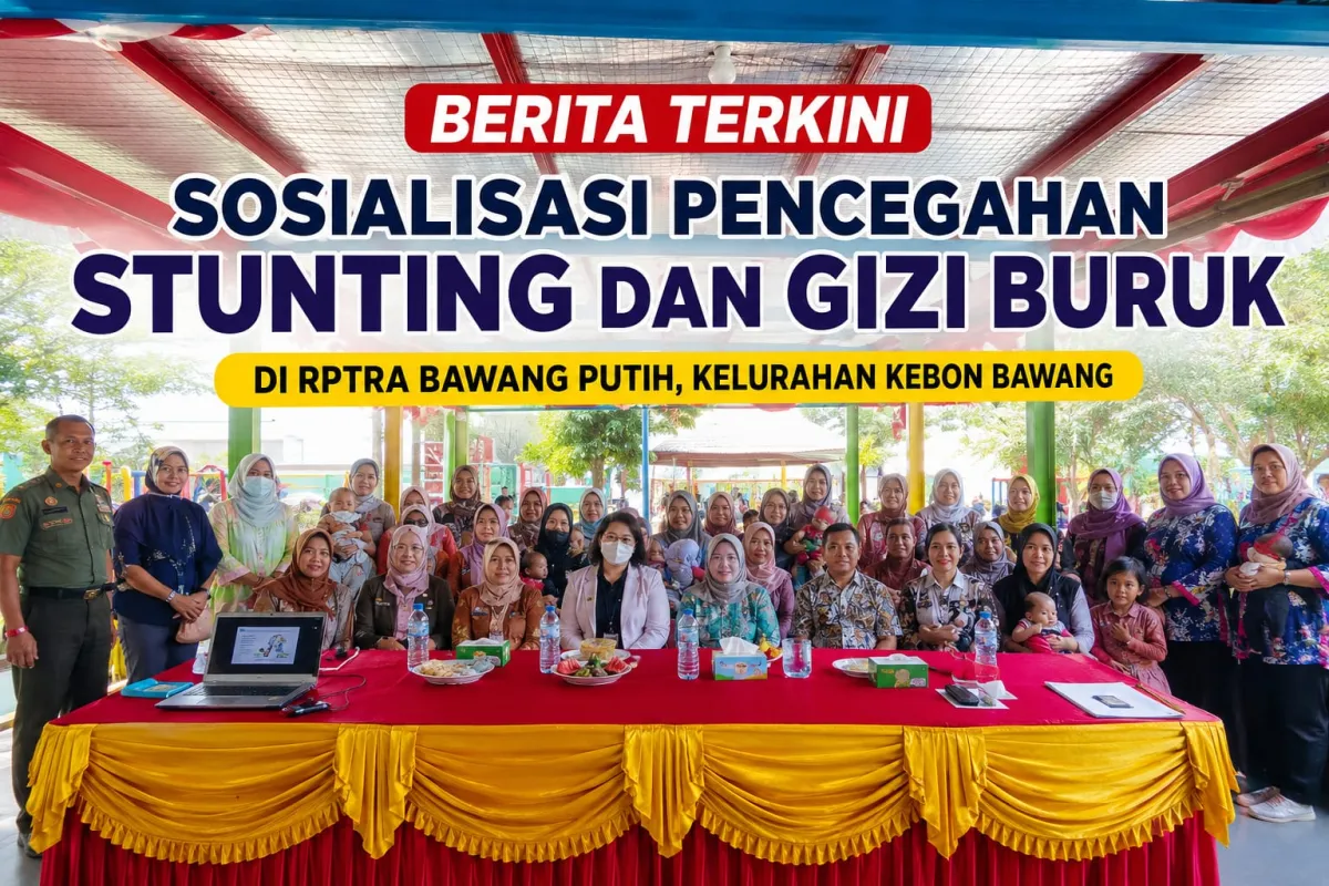 Warga Kebon Bawang Ikuti Sosialisasi Pencegahan Stunting dan Gizi Buruk di RPTRA Bawang Putih