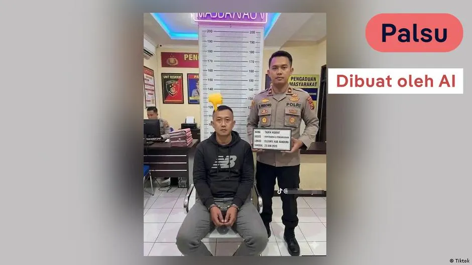 Cek Fakta Foto Tersangka Penyekapan: Sejumlah Gambar yang Beredar Disebut Hasil Rekayasa AI