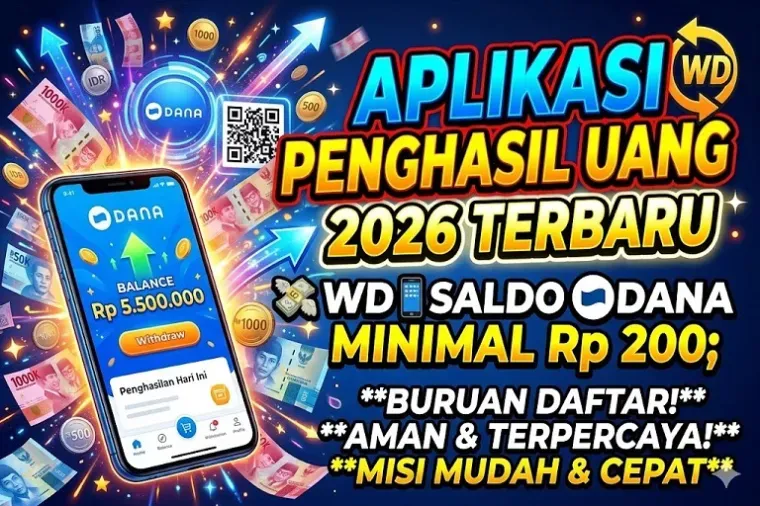 Aplikasi Penghasil Uang 2026 Disebut Berkonsep Game Potong Kertas, Klaim WD Saldo DANA Minimal Rp200