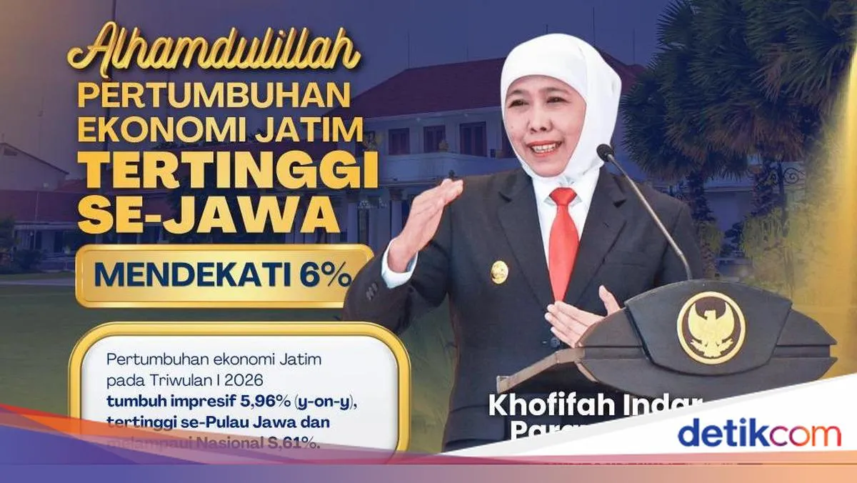 Ekonomi Jawa Timur Diklaim Tertinggi di Pulau Jawa, Khofifah Paparkan Faktor Pendorong