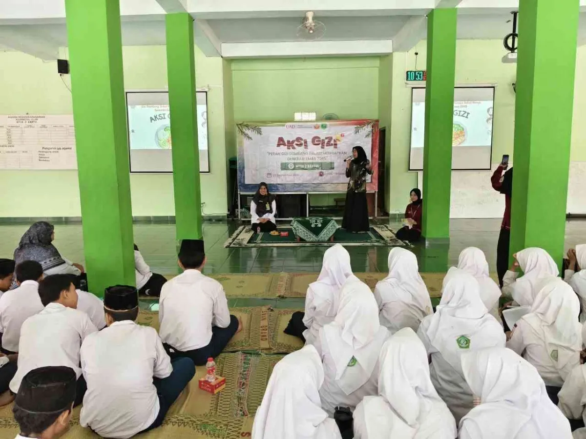 Ratusan Murid Kelas 8 MTsN 2 Bantul Ikuti Seminar Gizi Seimbang untuk Remaja