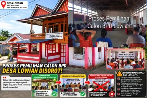 DPMD Minahasa Selatan Diminta Tinjau Ulang Pemilihan Calon BPD Desa Lowian